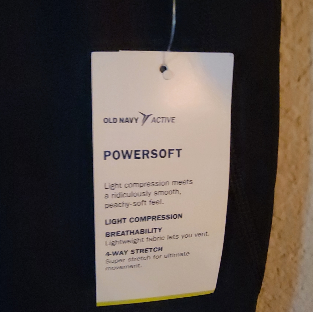 NWT Elevate Power Stretch Black sz L Leggings - Picture 2 of 5